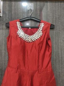 Red Party Wear Gown