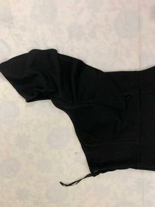 Shein Black One-Shoulder Dress