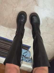 Zara Knee Long Boot With Size 36