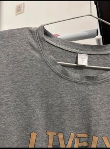 Gray Lively Graphic T-Shirt Dress