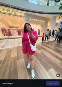 Pink Casual Mini Dress