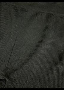 Ribbed Black Gym Legging