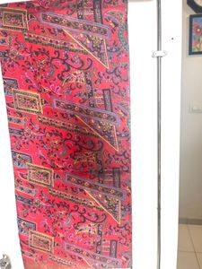 Red Paisley Saree