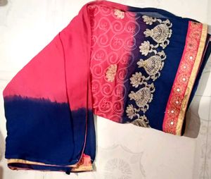 Elegant Embroidered Saree