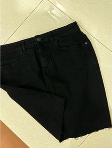 Black Denim Skirt