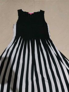 Striped Fit &amp; Flare Dress