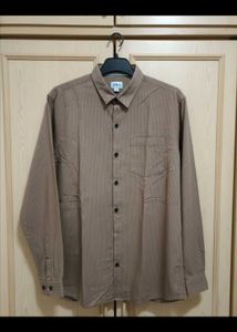 Original Zara Brown Striped Shirt