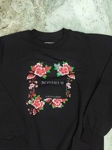 Black Bonheur Floral Sweatshirt