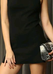 Sleek Black Mini Dress