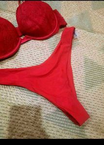 Red Lace Lingerie Set