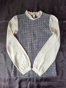 Korean Tweed Top