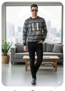 Stylish crewneck sweatshirt for mens