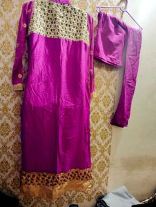 Embroidery Kurta With Churidar Size Issues