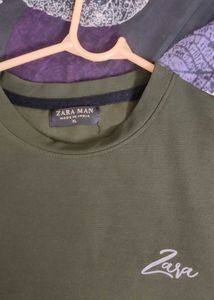 NewZara Man Olive Green T.Shirt