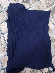 Navy Blue Crop Top