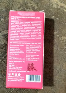 Strawberry Dew Sunscreen Stick