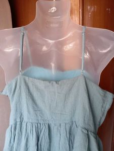Mint Green Ruffle Hem Dress