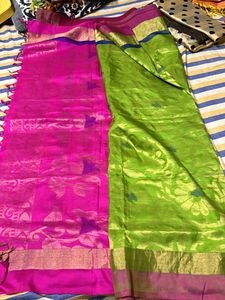 Soft Silk Green Saree