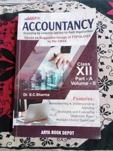 Accountancy Book By Dr S. C Sharma For Class 12th