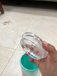 Stitch Double Glass Water Bottle with Straw