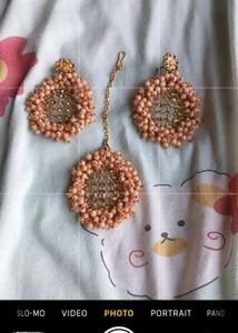 Earrings &amp; Maang Tikka Set