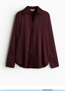 Burgundy Button-Down Shirt