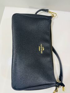 Coach Black Leather Shoulder Bag
