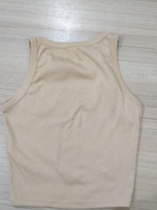 Combo Of Black And Beige Tank Top