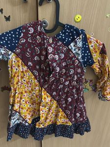 Patchwork Print Top