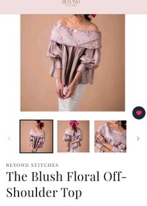 beyond brand new Floral One-Shoulder Top