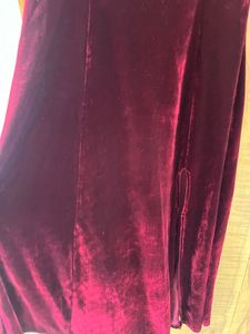 Burgundy Velvet Maxi Slip Dress