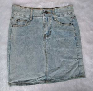 Denim Mini Skirt