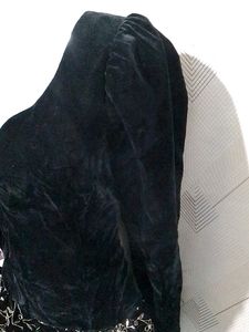 Beautiful Winter Velvet Dress Large Size