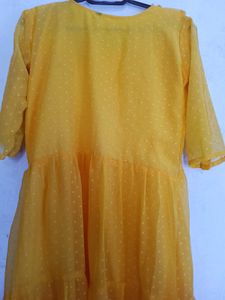 Yellow Ruffled Dress