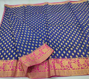 Elegant Blue Banarasi Saree