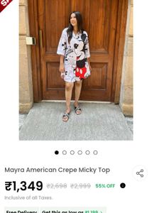 Micky Mouse Mini Shirt (Women)