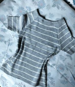 Trendy Striped Slim Fit Tee ..