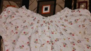 White Floral Top