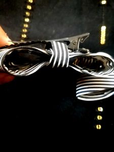 Striped Hair Bows (Set of 2)