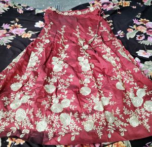 🍒Red Bridal Embroidered Lehenga Choli🍒