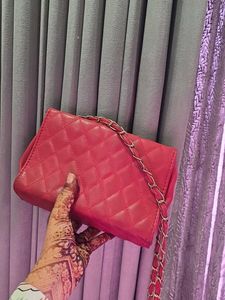 Red Quilted Crossbody Bag