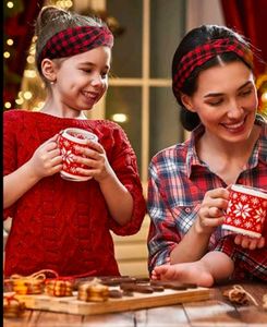 Cherry Pink And Red Plaid Headband