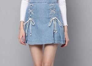 High Waist Denim Skirt
