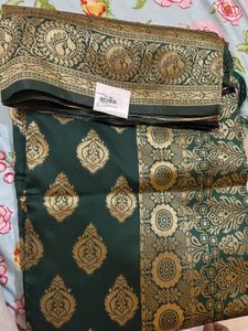 Emerald Green Brocade Fabric