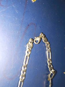 Silver Figaro Bracelet