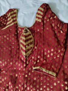 Maroon Kurta