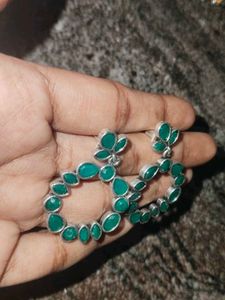 Green Stone Earrings