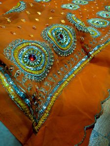 heavy handwork  saree