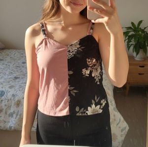 Unique Two-Tone Cami Top