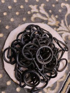 Set of Black Curtain Rings
